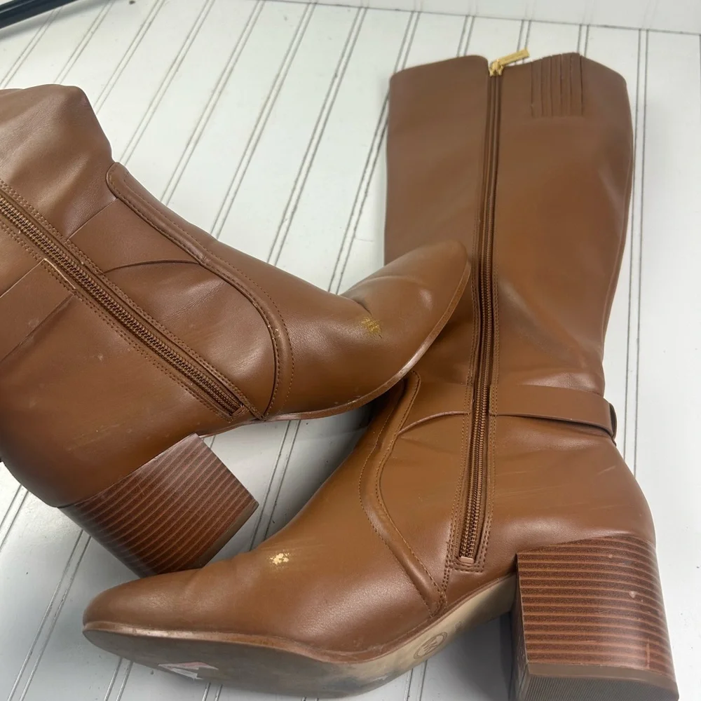 Michael Kors Carmen Faux Leather Tall Riding Boot Women’s Size 10M $375